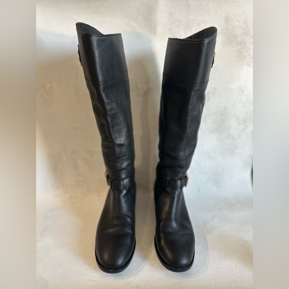 Tory Burch Black Leather Riding Boot - Picture 5 of 15
